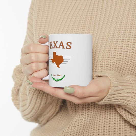 "Texas" Est. 1845 - Ceramic Mug