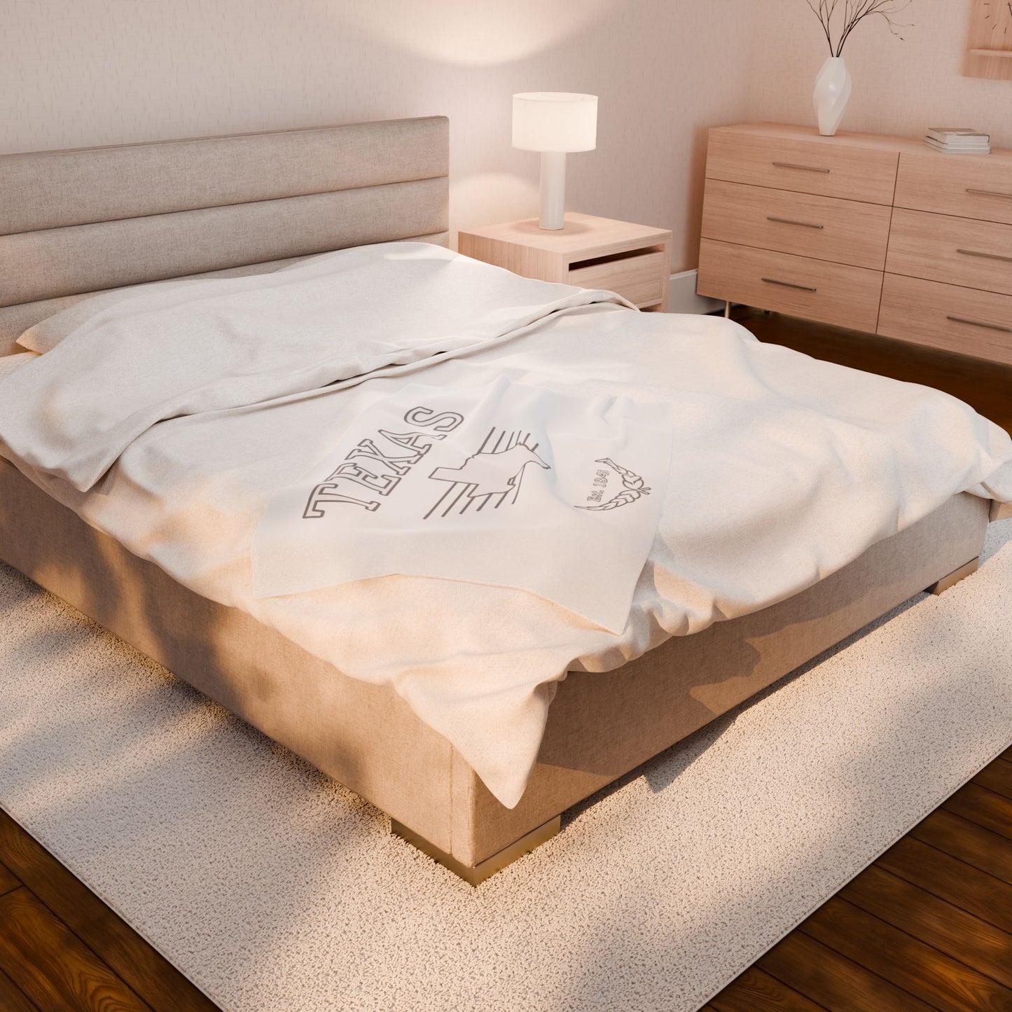 Texas "White Out" - Plush Blanket