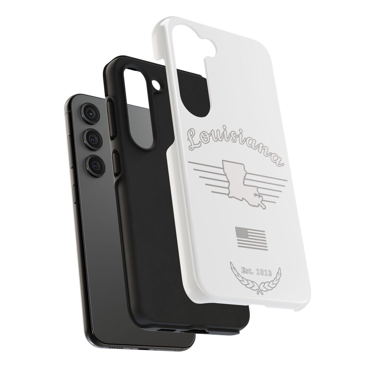 Louisiana "White Out" - 2 Piece Phone Case