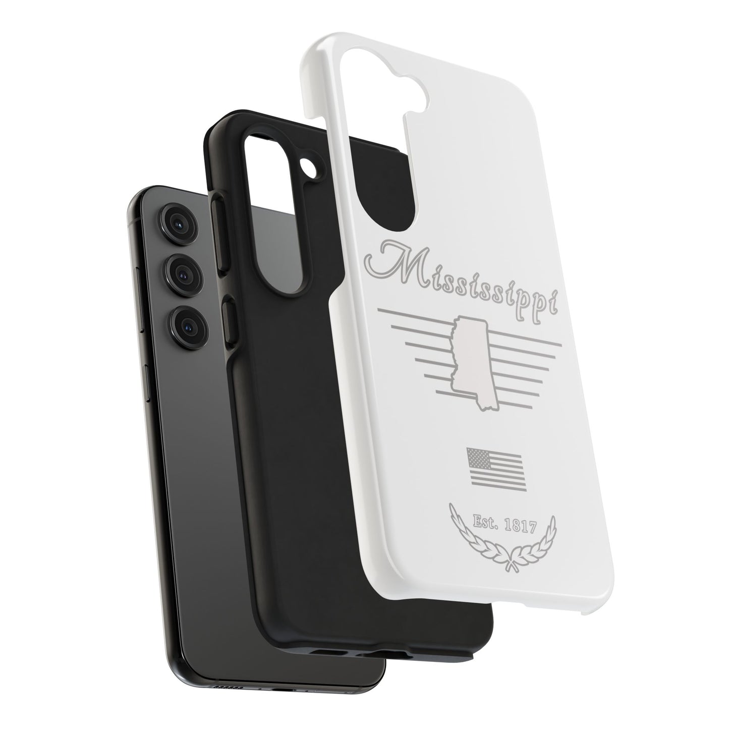 Mississippi "White Out" - 2 Piece Phone Case