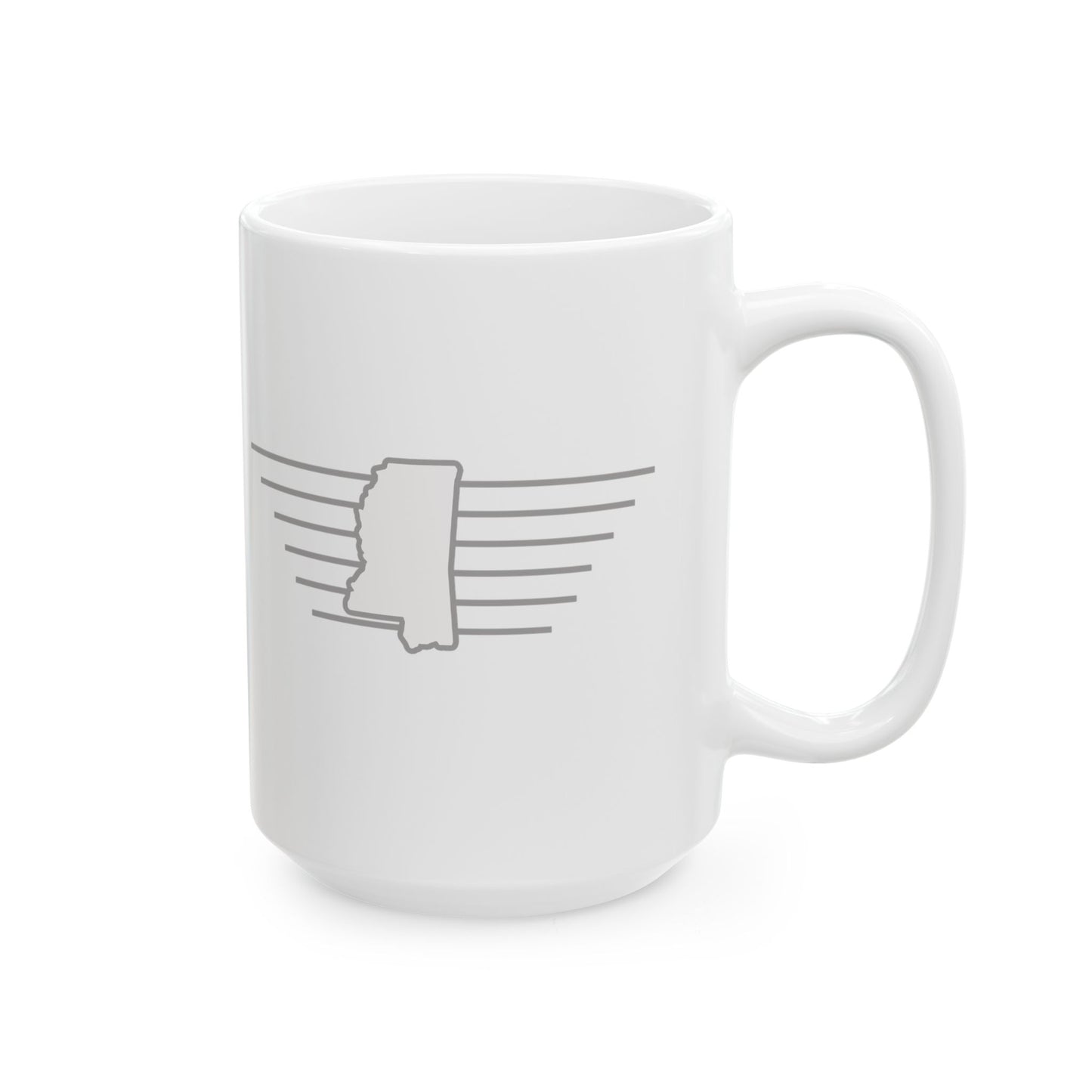 Mississippi "White Out" -  Ceramic Mug