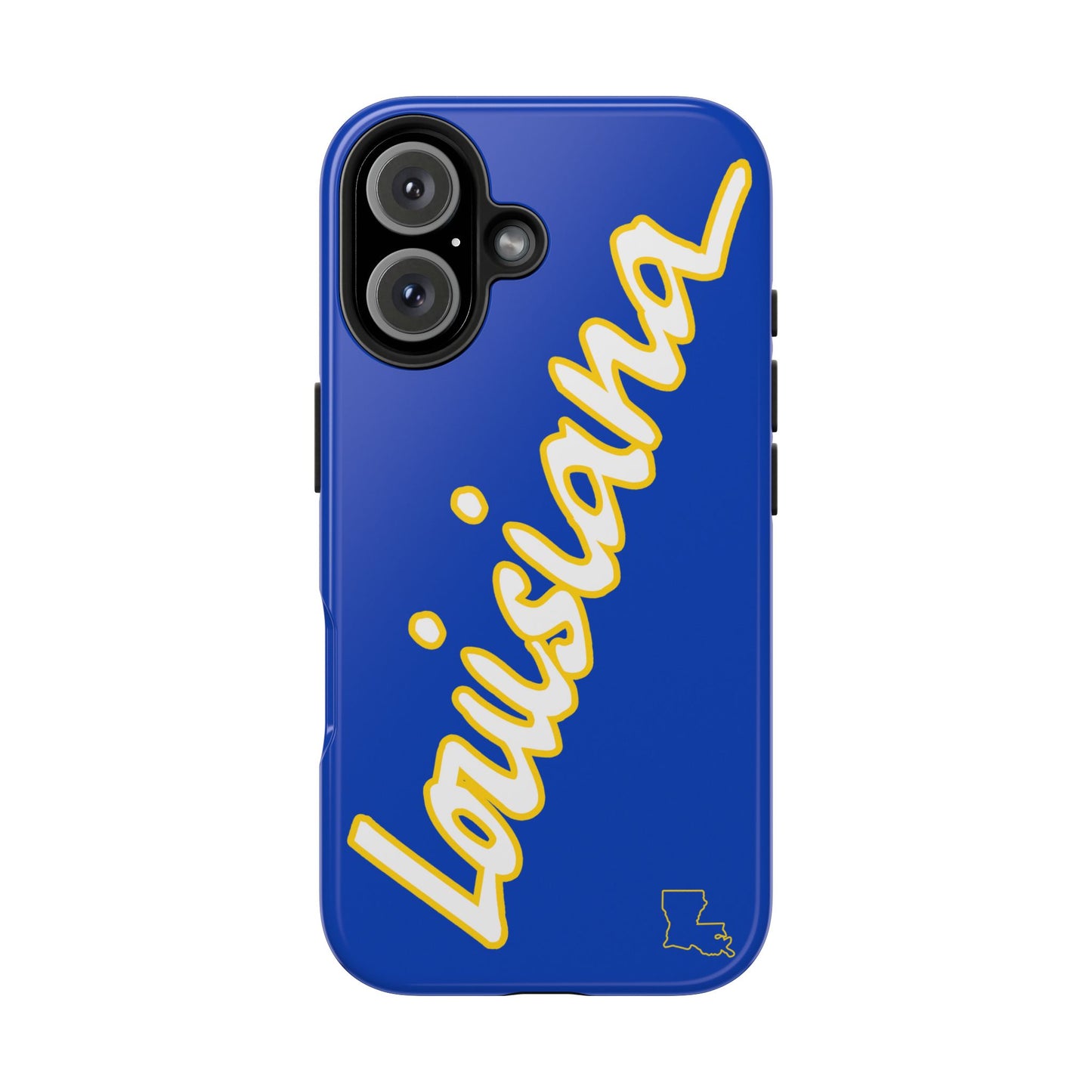 "Louisiana" Blue/Gold 2 Piece Phone Case