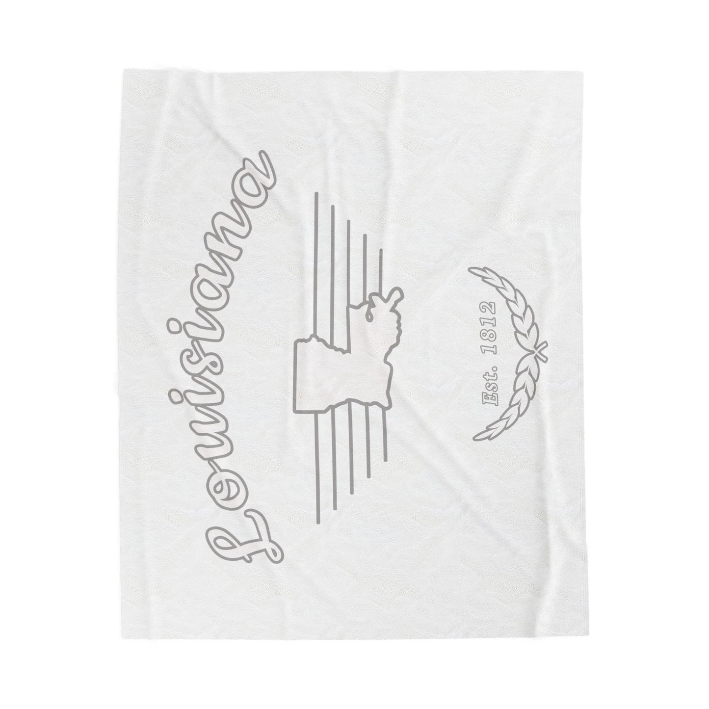 Louisiana "White Out" - Plush Blanket