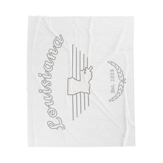 Louisiana "White Out" - Plush Blanket