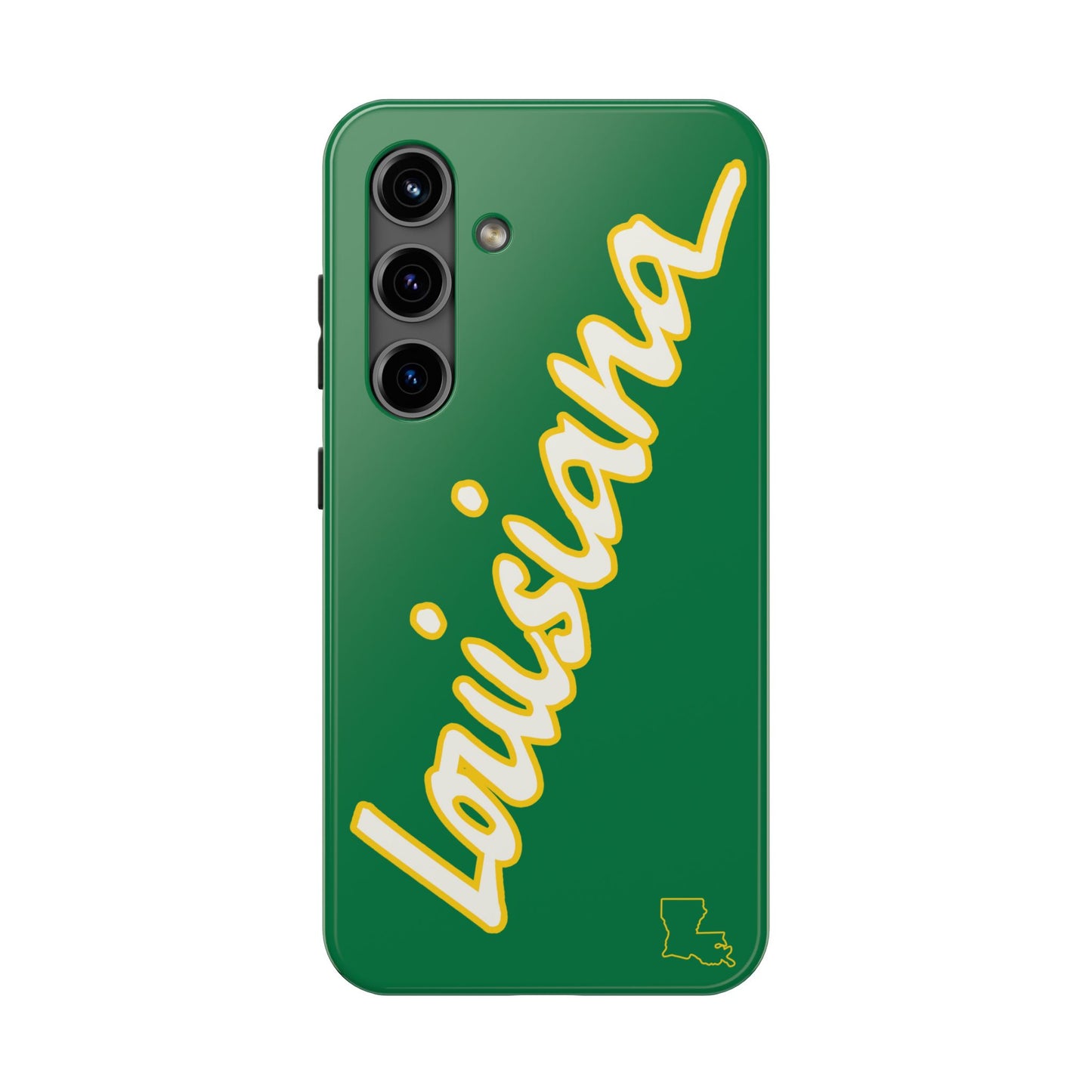 "Louisiana" Green/Gold 2 Piece Phone Case