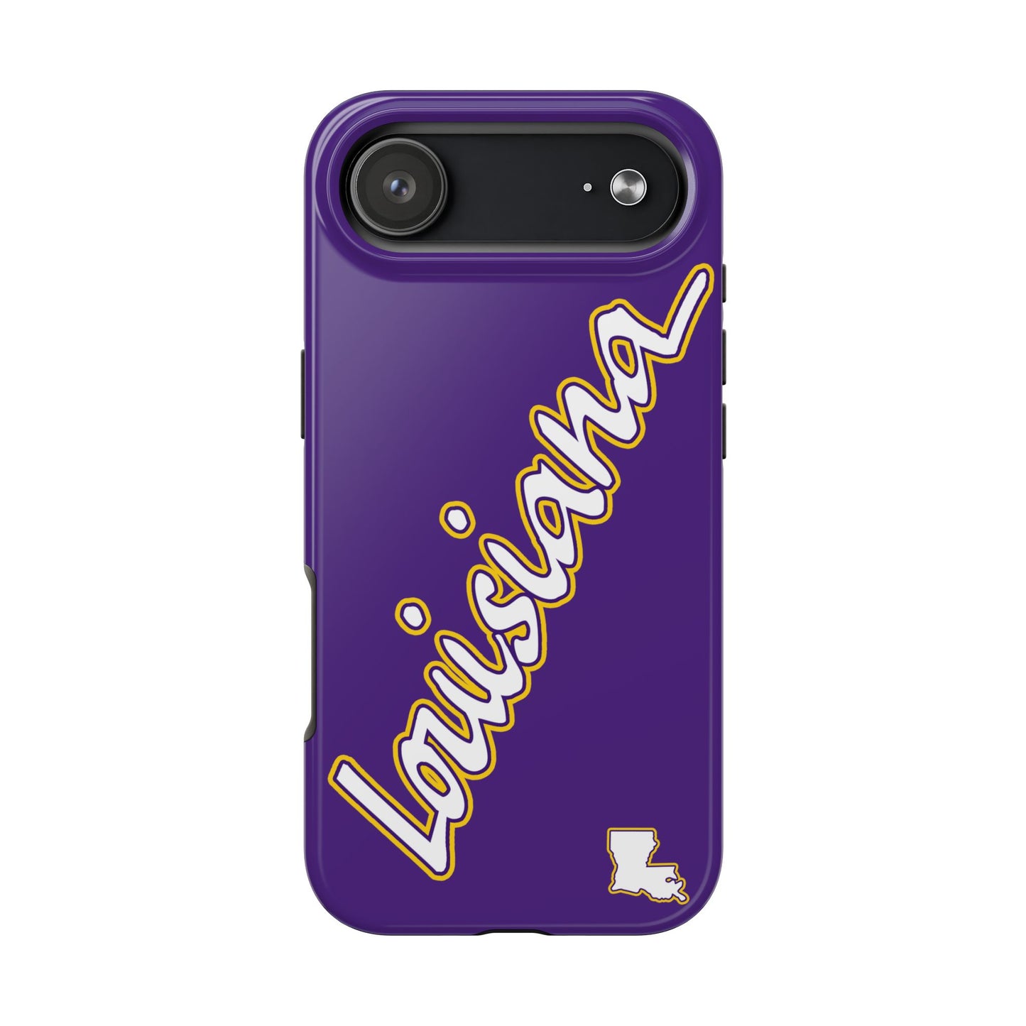 Louisiana 2 Piece Phone Case - Purple/White/Gold