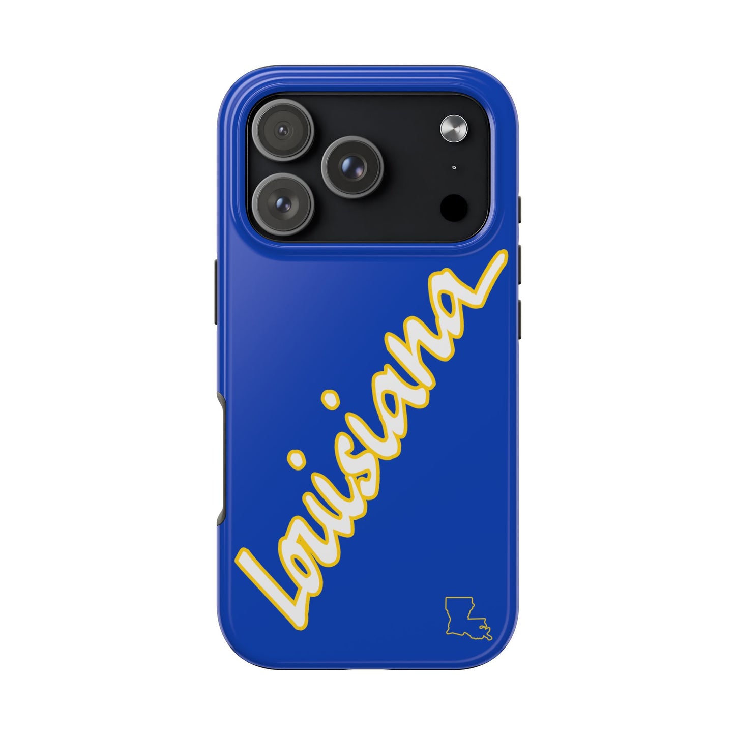 "Louisiana" Blue/Gold 2 Piece Phone Case