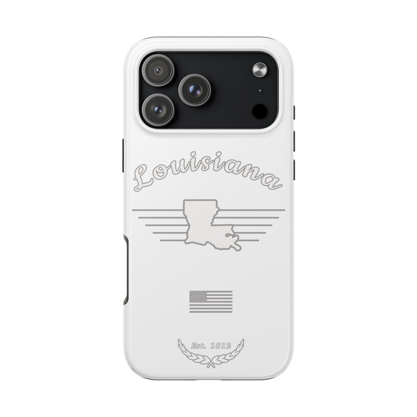 Louisiana "White Out" -  2 Piece Phone Case
