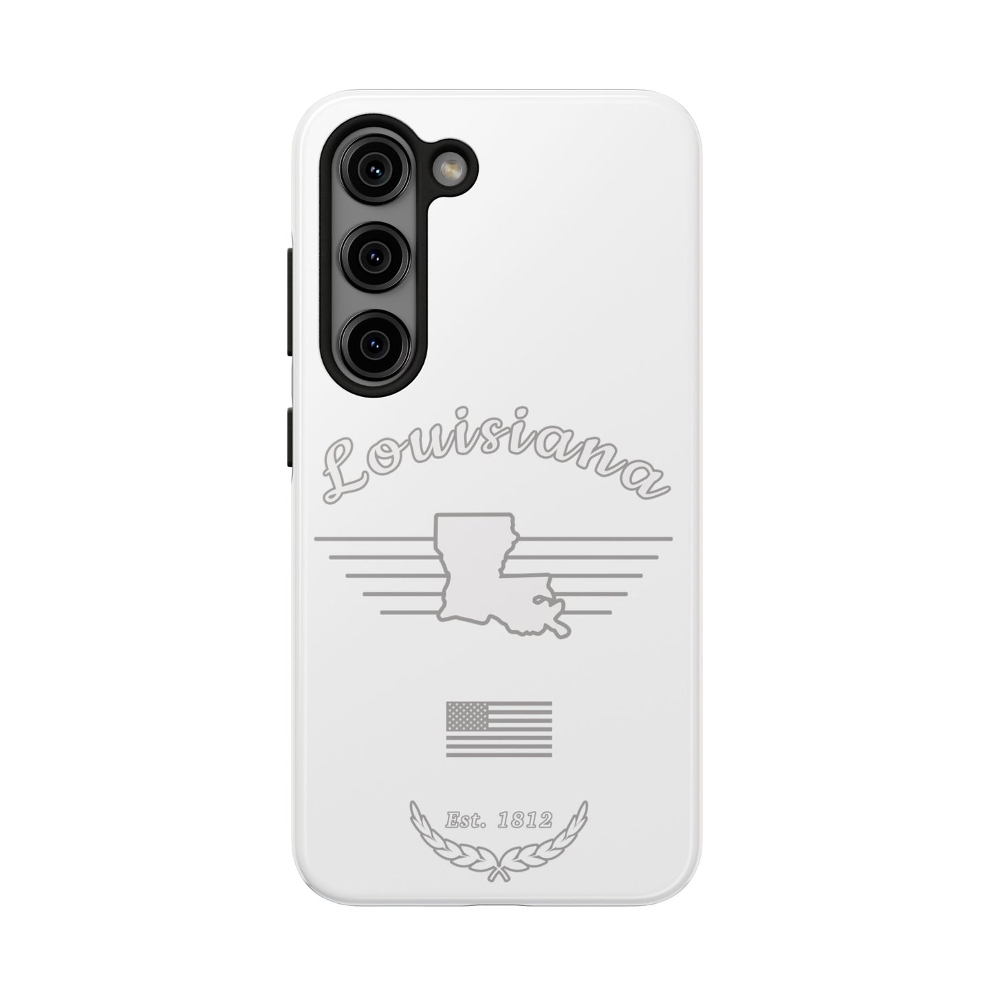 Louisiana "White Out" -  2 Piece Phone Case