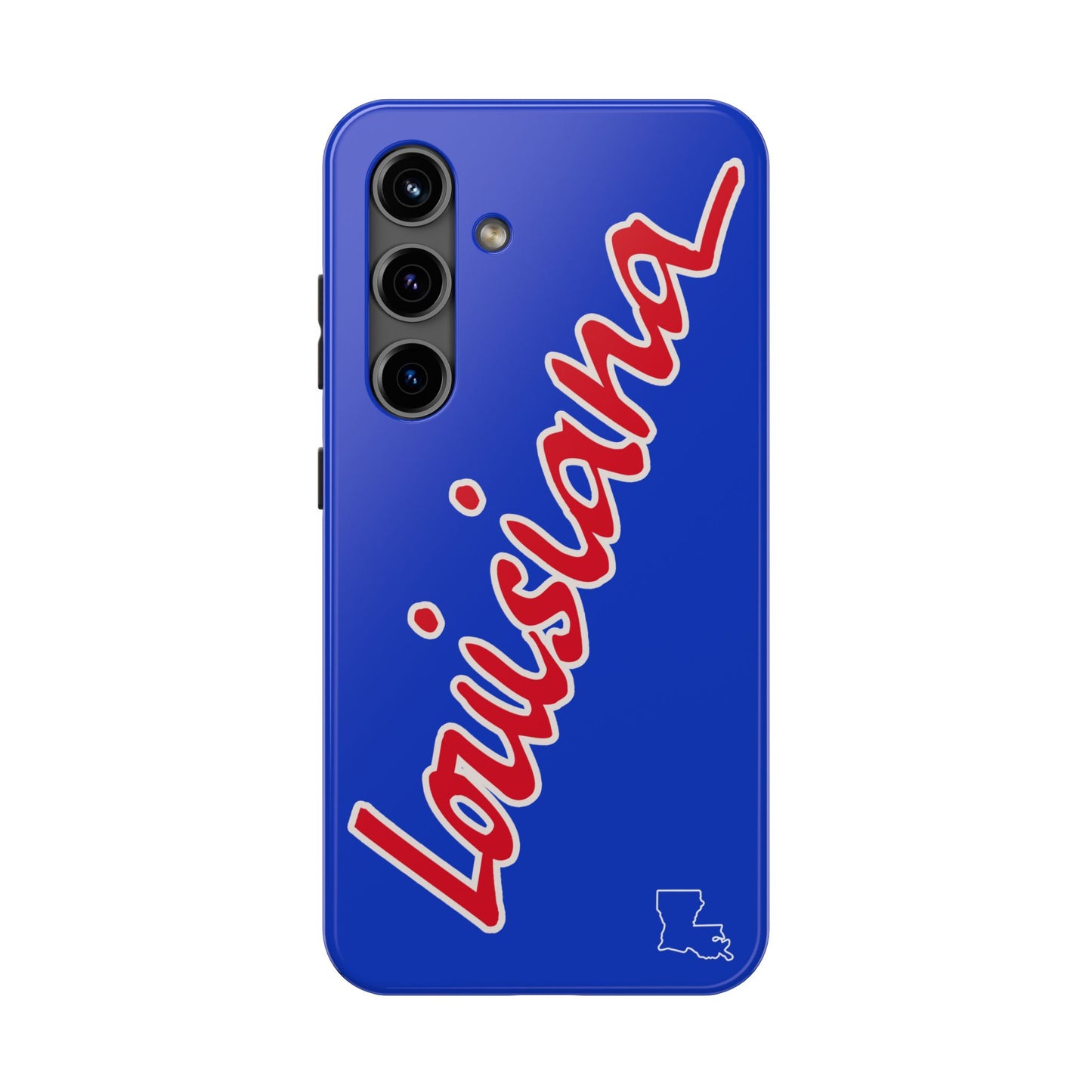 "Louisiana" Royal Blue/Red 2 Piece Phone Case