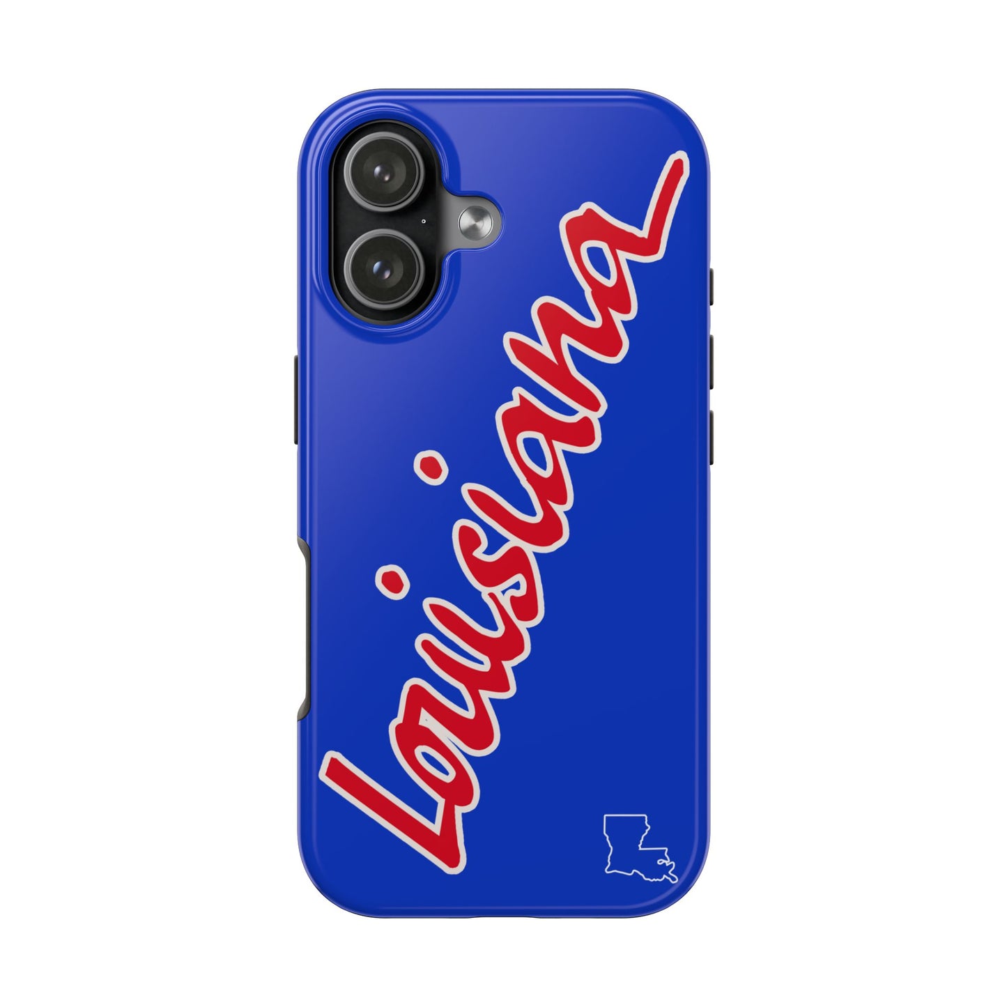 "Louisiana" Royal Blue/Red 2 Piece Phone Case