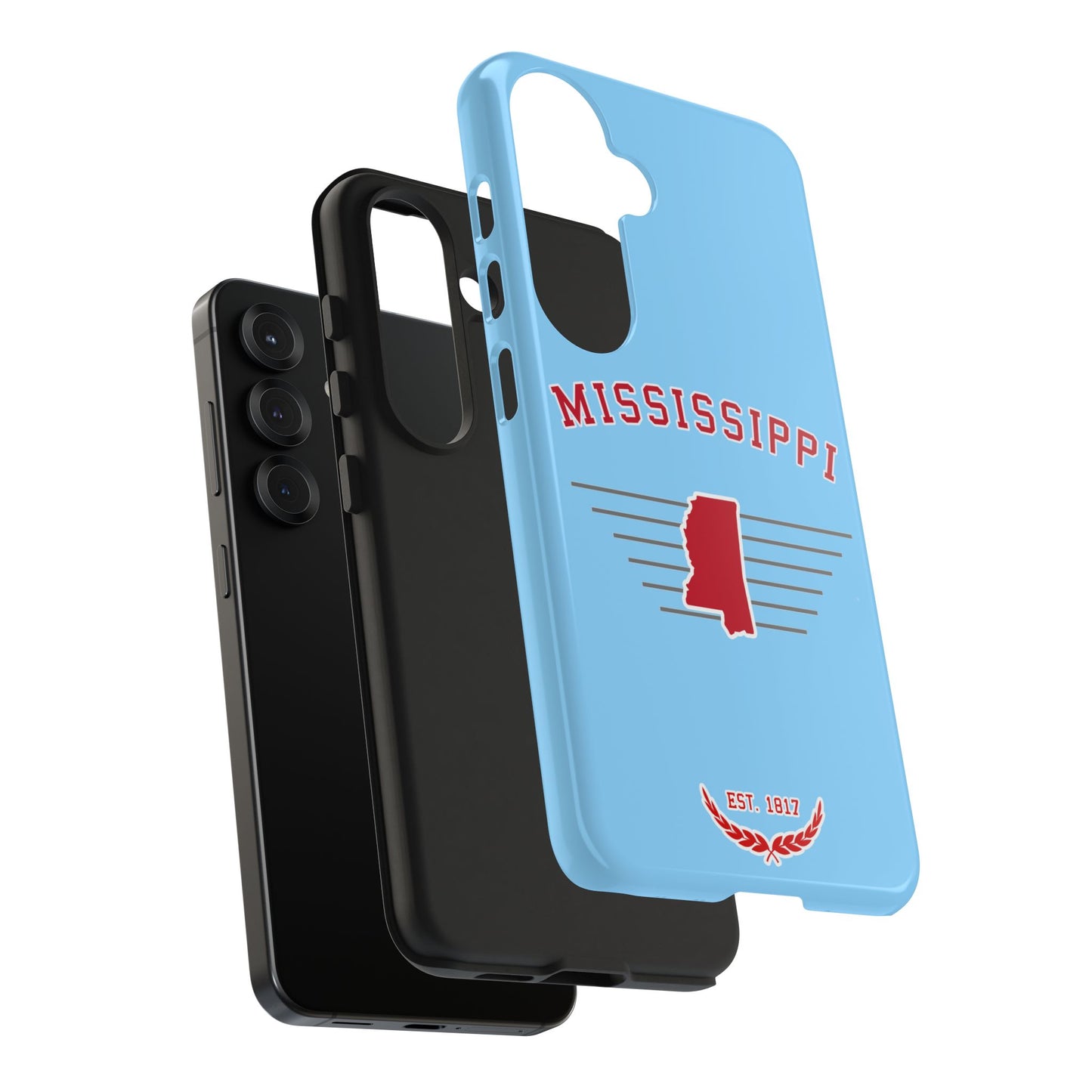 "Mississippi" Est. 1817 2 Piece Phone Case - Blue