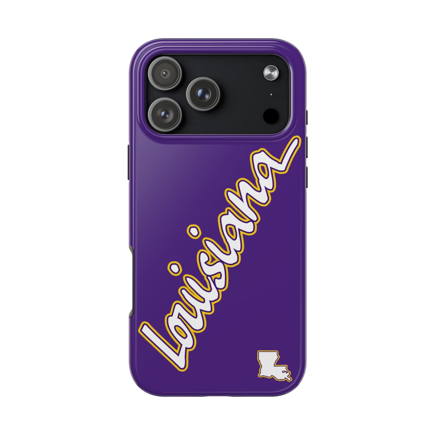 Louisiana 2 Piece Phone Case - Purple/White/Gold