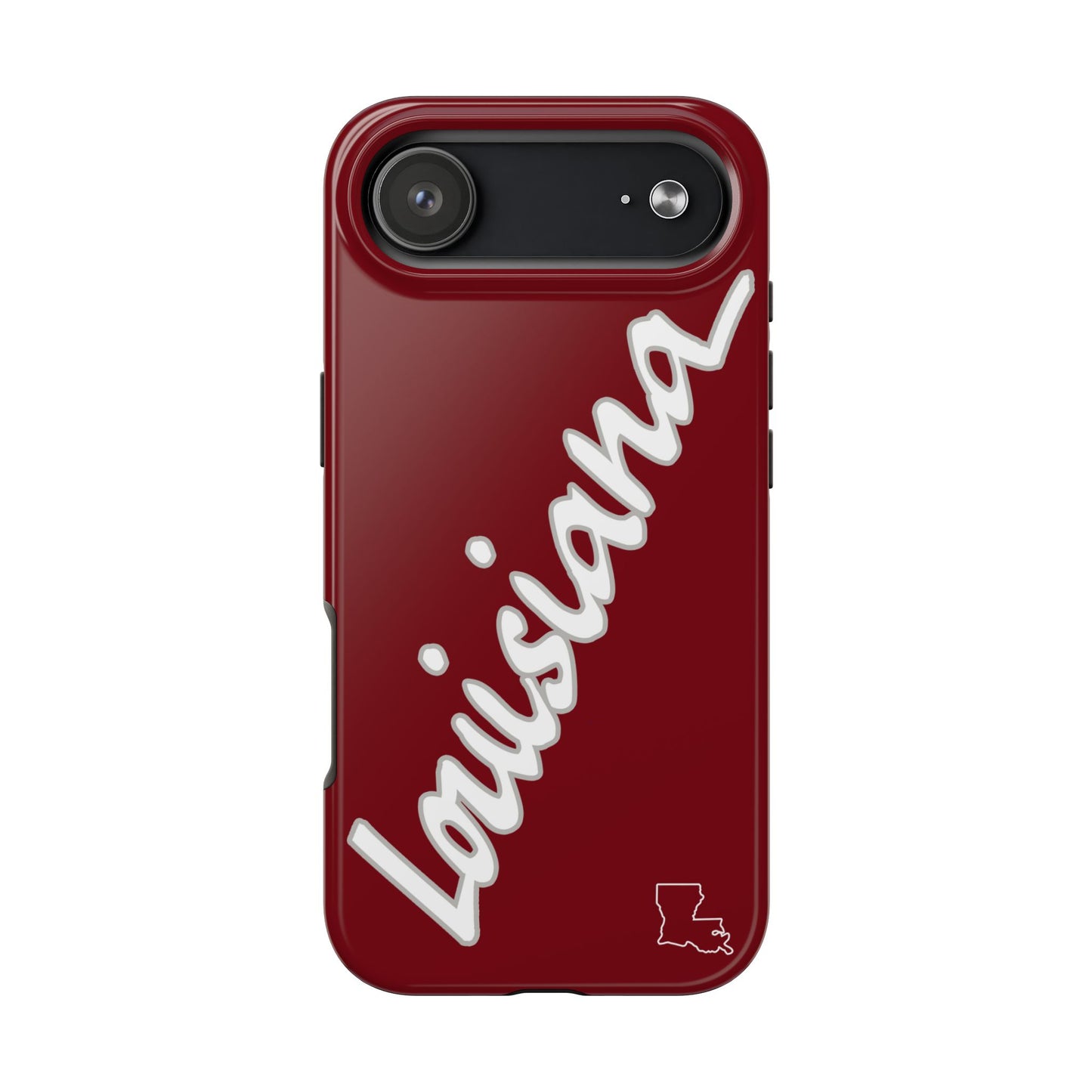 "Louisiana" Maroon/Grey 2 Piece Phone Case
