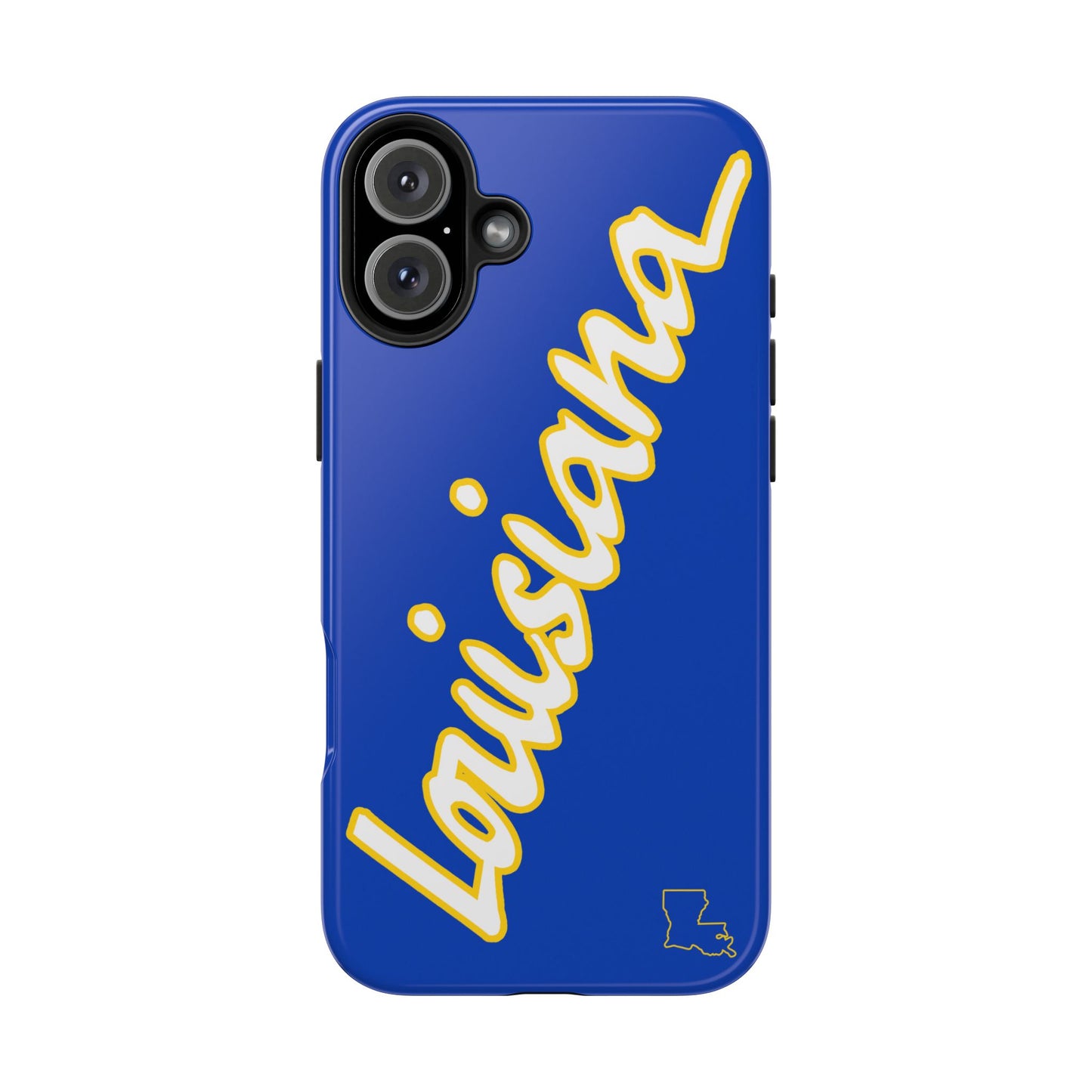"Louisiana" Blue/Gold 2 Piece Phone Case