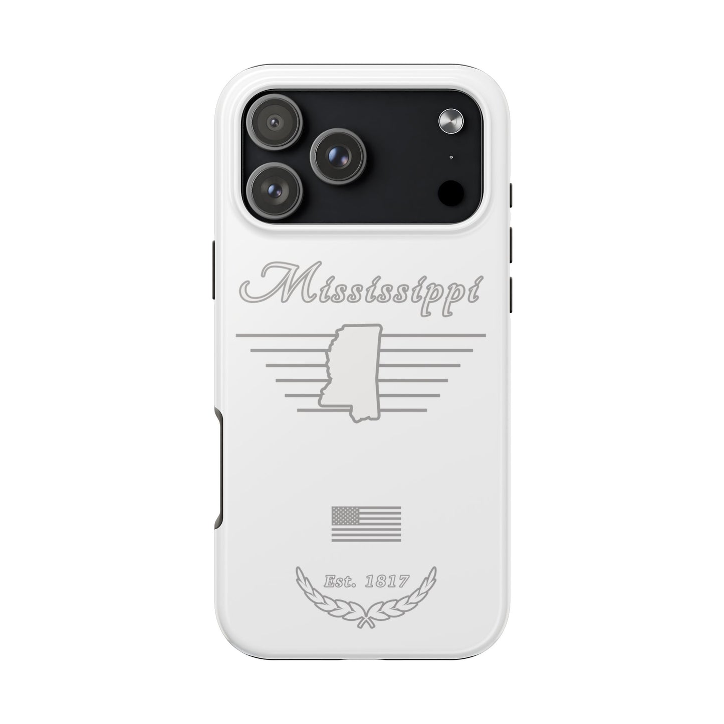 Mississippi "White Out" -  2 Piece Phone Case