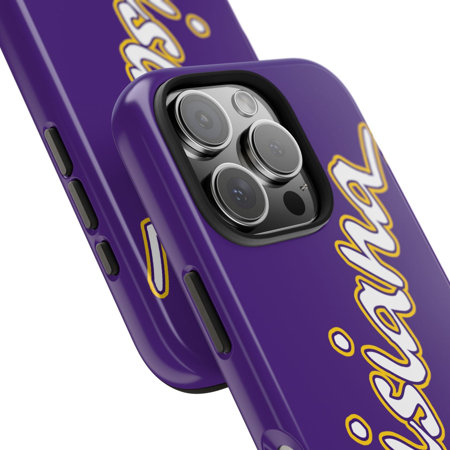 Louisiana 2 Piece Phone Case - Purple/White/Gold