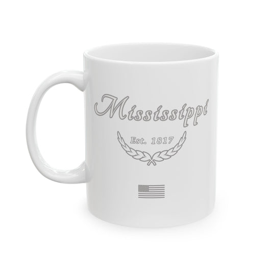 Mississippi "White Out" -  Ceramic Mug