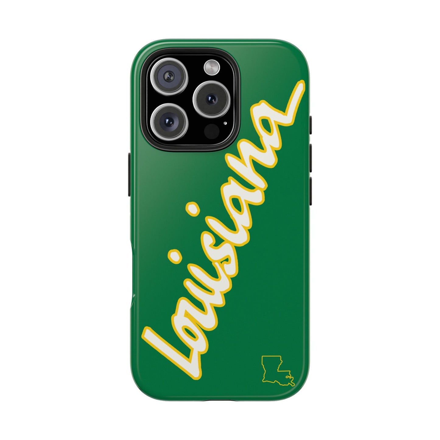 "Louisiana" Green/Gold 2 Piece Phone Case