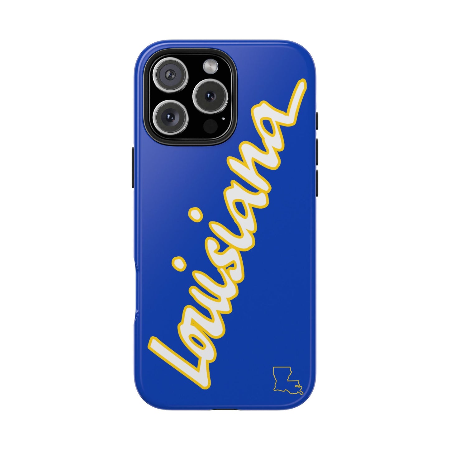 "Louisiana" Blue/Gold 2 Piece Phone Case