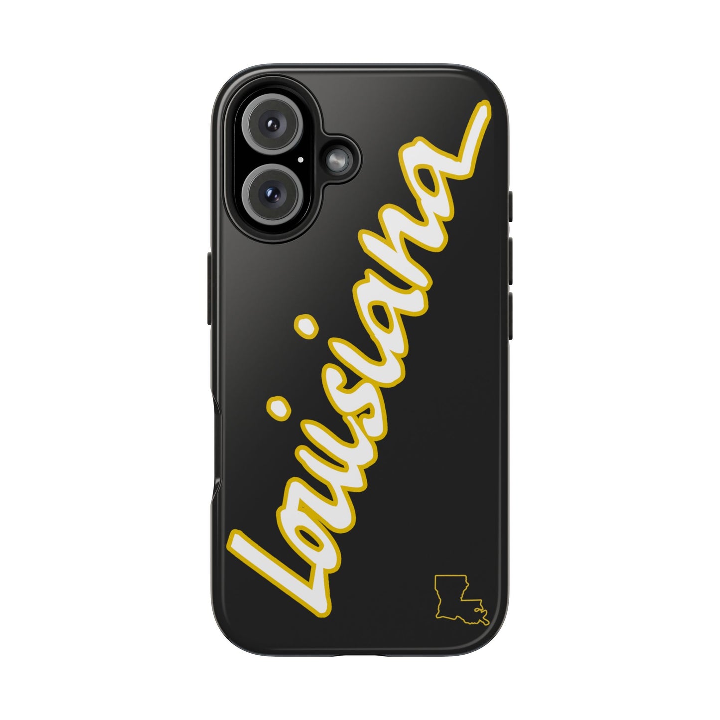 "Louisiana" Black/Gold 2 Piece Phone Case