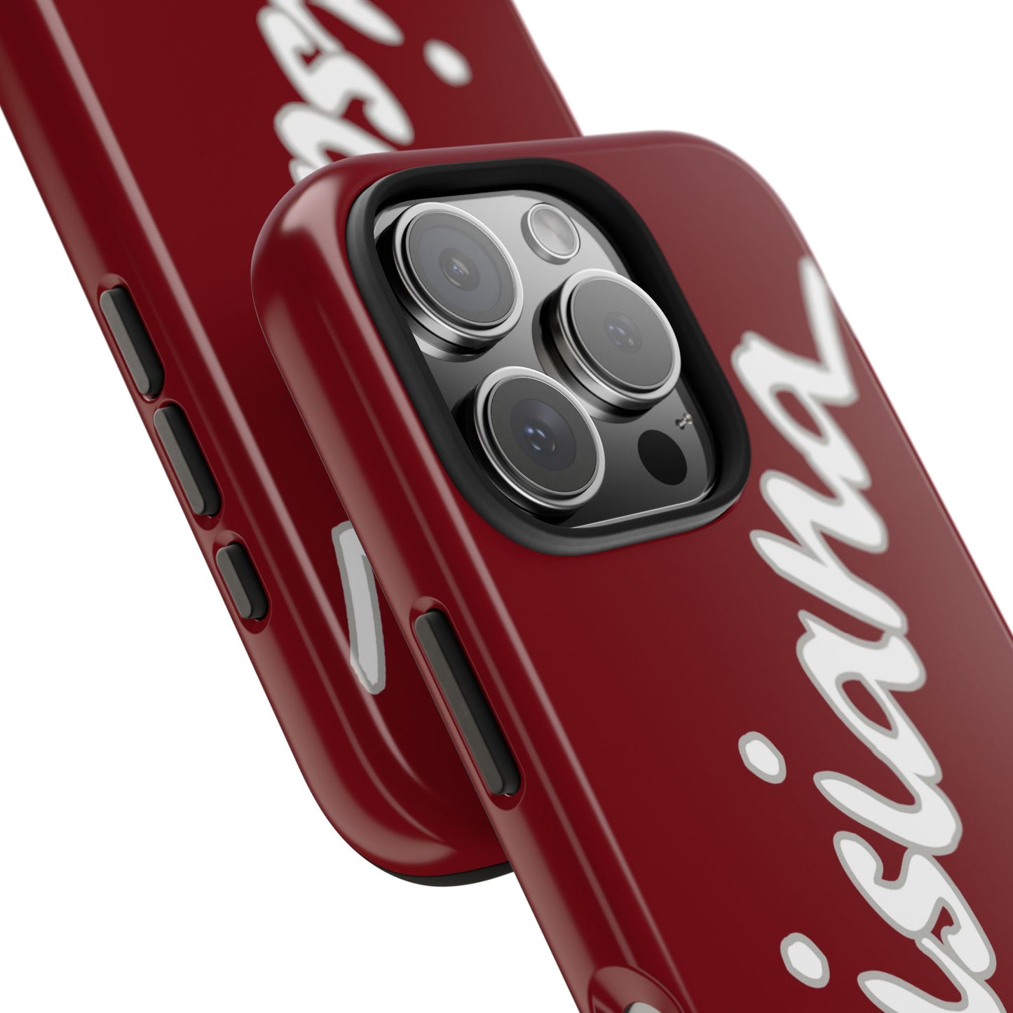 "Louisiana" Maroon/Grey 2 Piece Phone Case