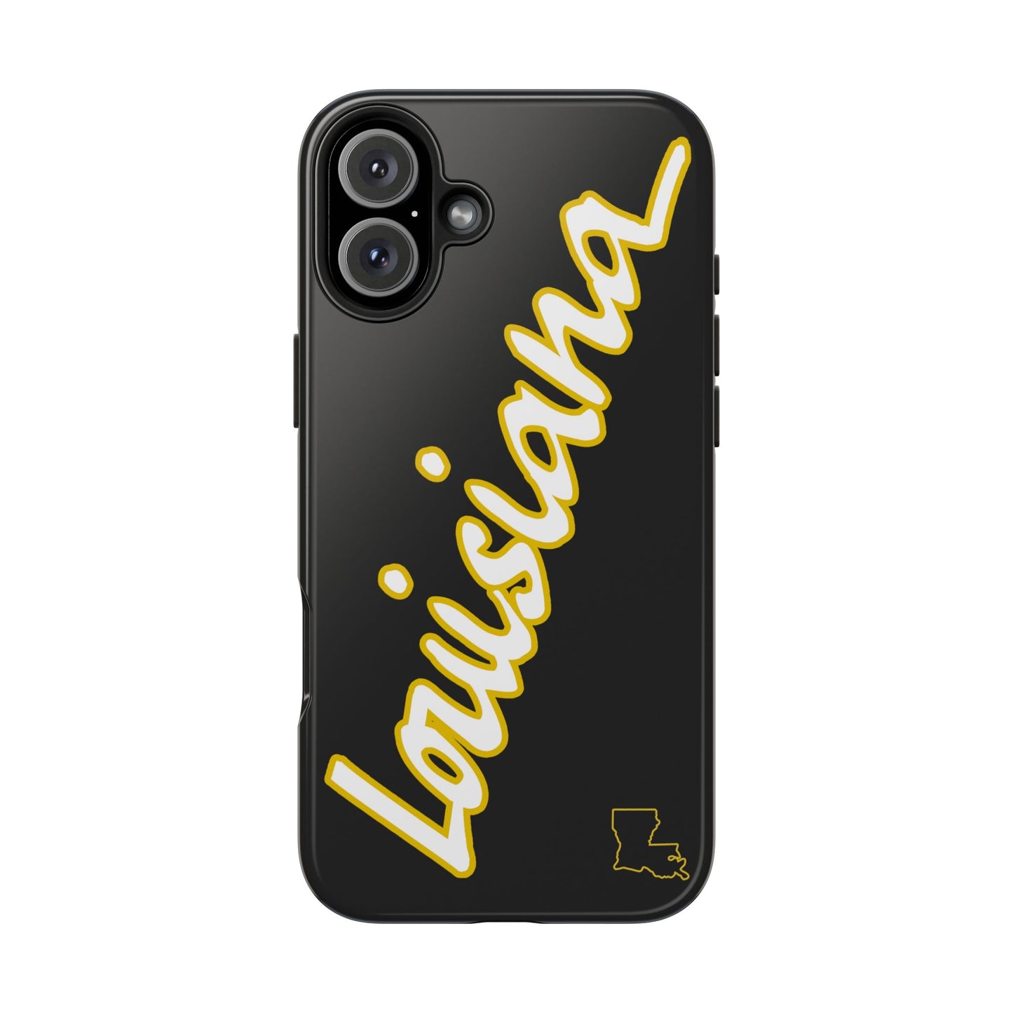 "Louisiana" Black/Gold 2 Piece Phone Case