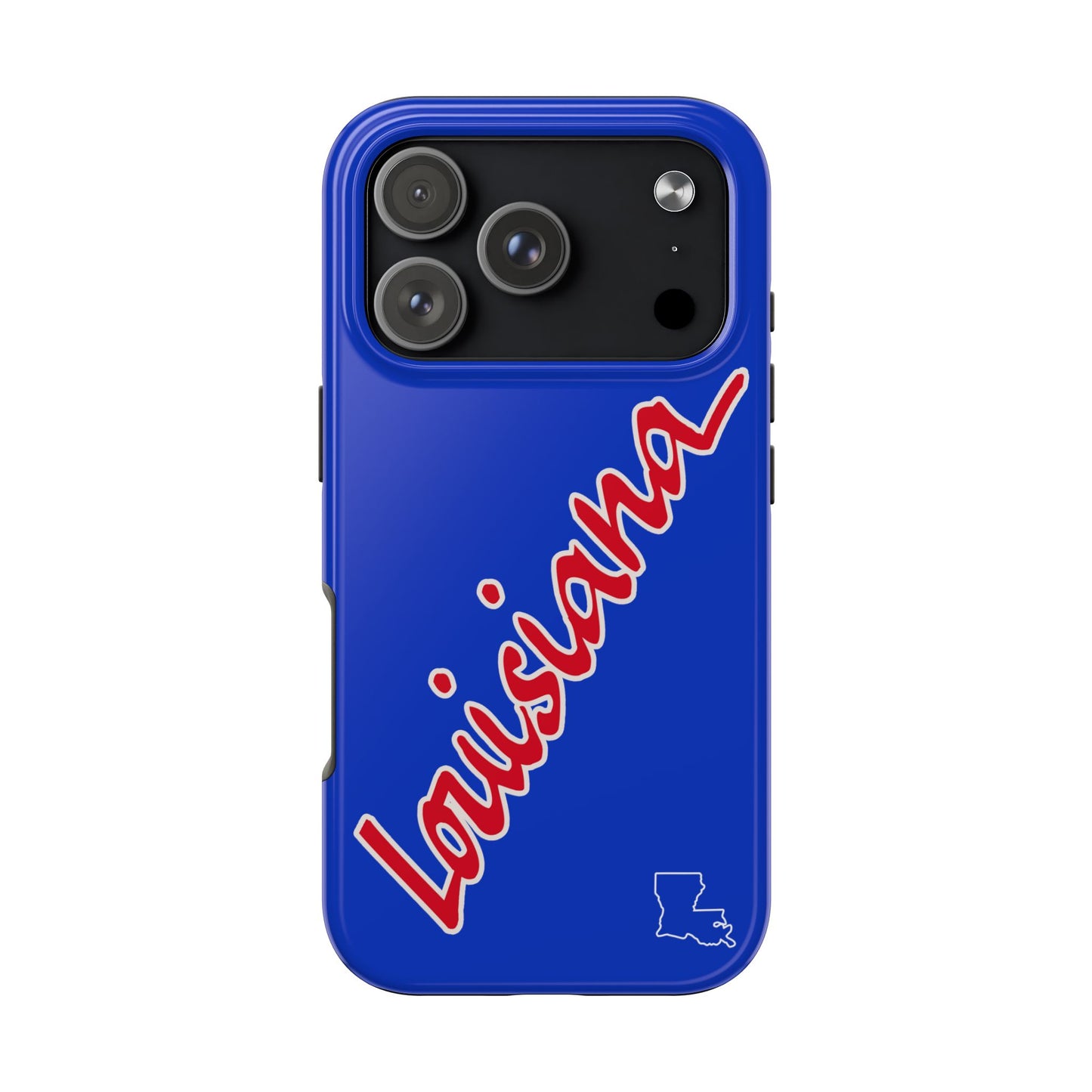 "Louisiana" Royal Blue/Red 2 Piece Phone Case