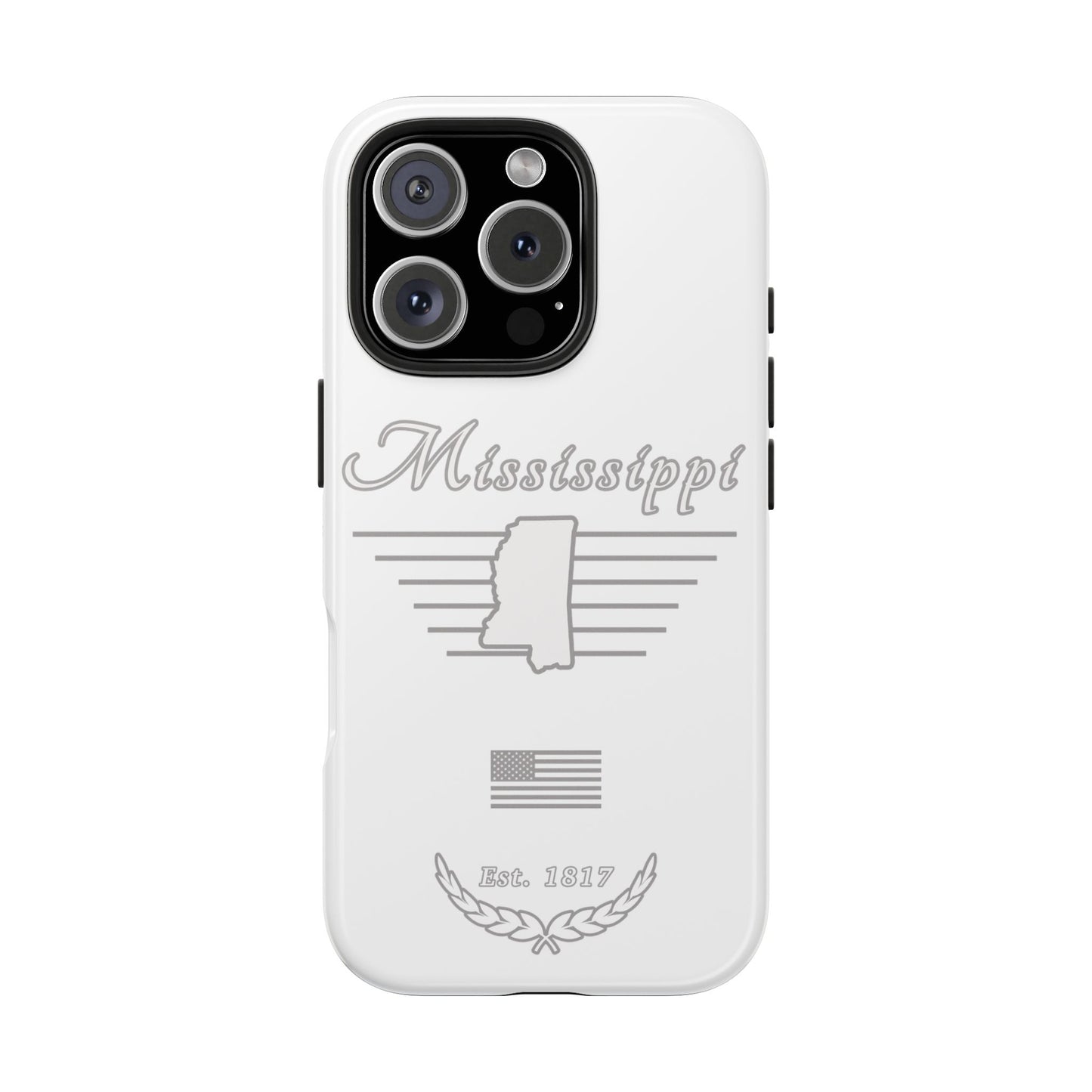Mississippi "White Out" -  2 Piece Phone Case