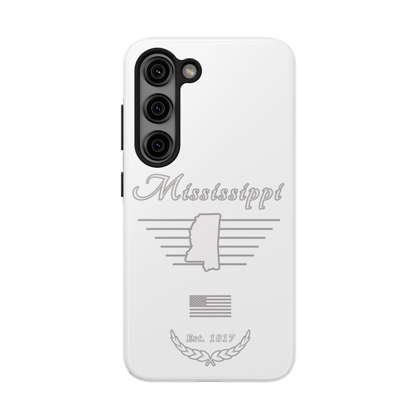Mississippi "White Out" -  2 Piece Phone Case