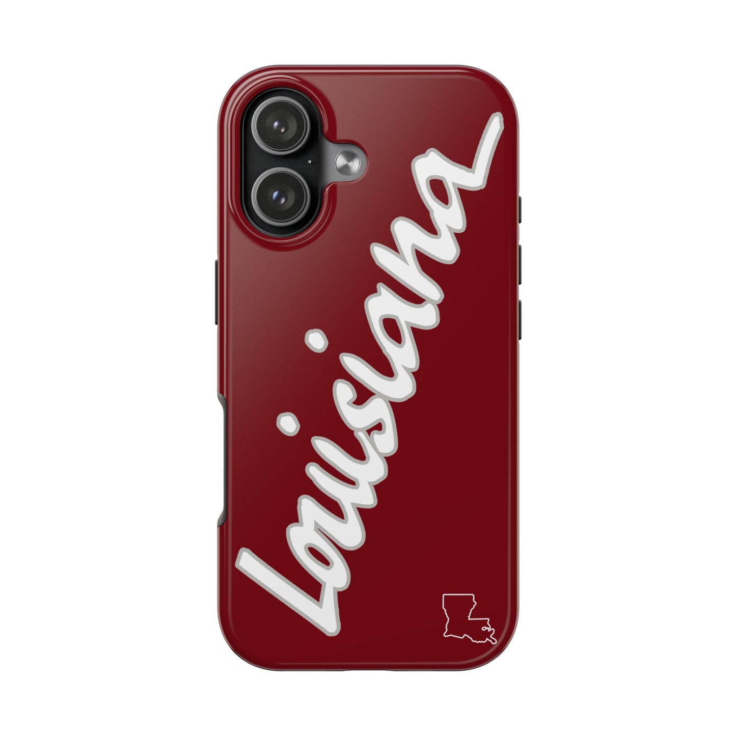 "Louisiana" Maroon/Grey 2 Piece Phone Case