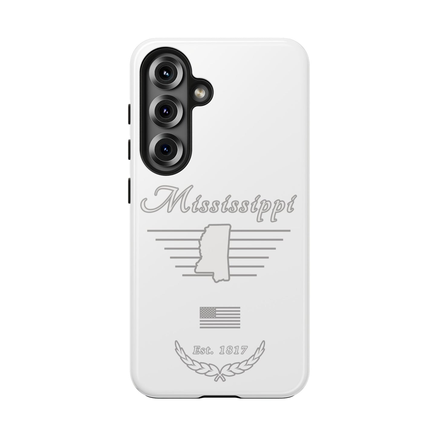 Mississippi "White Out" -  2 Piece Phone Case