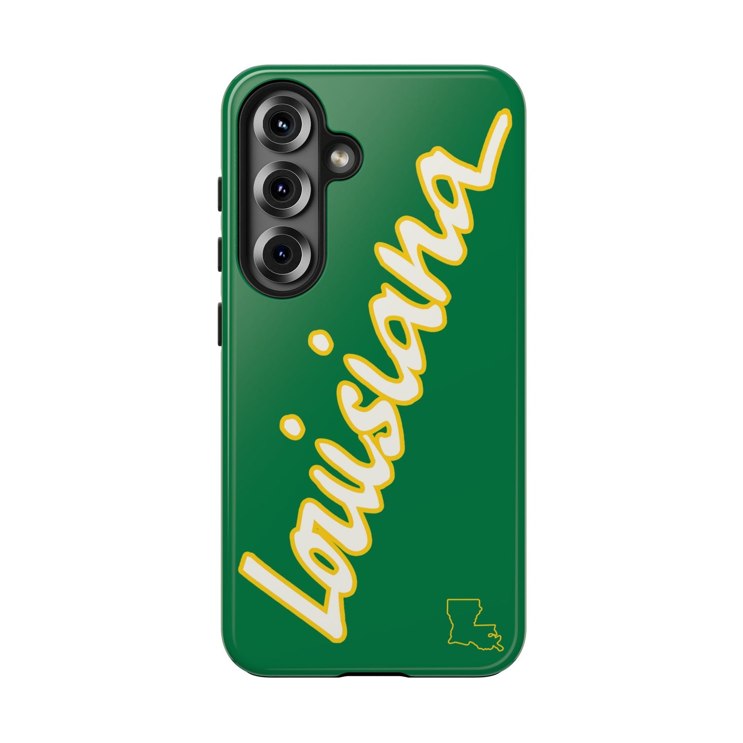 "Louisiana" Green/Gold 2 Piece Phone Case