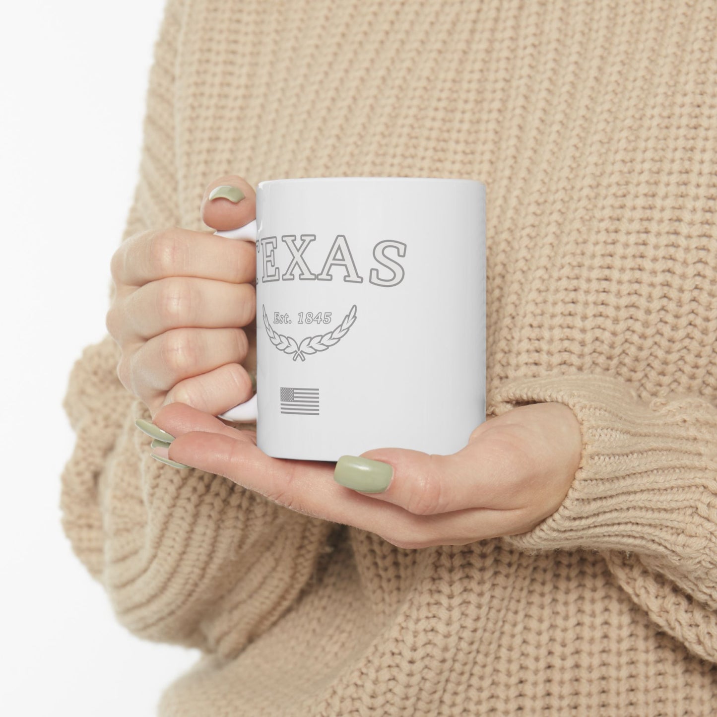 Texas "White Out" -  Ceramic Mug