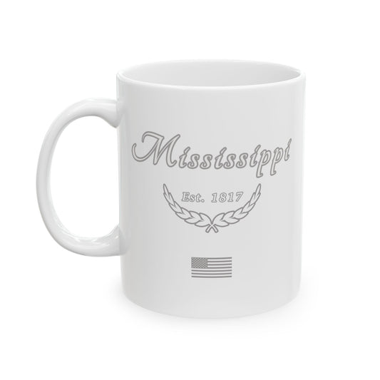 Mississippi "White Out" -  Ceramic Mug
