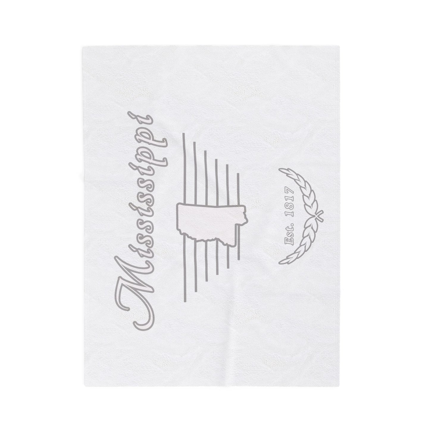Mississippi "White Out" - Plush Blanket