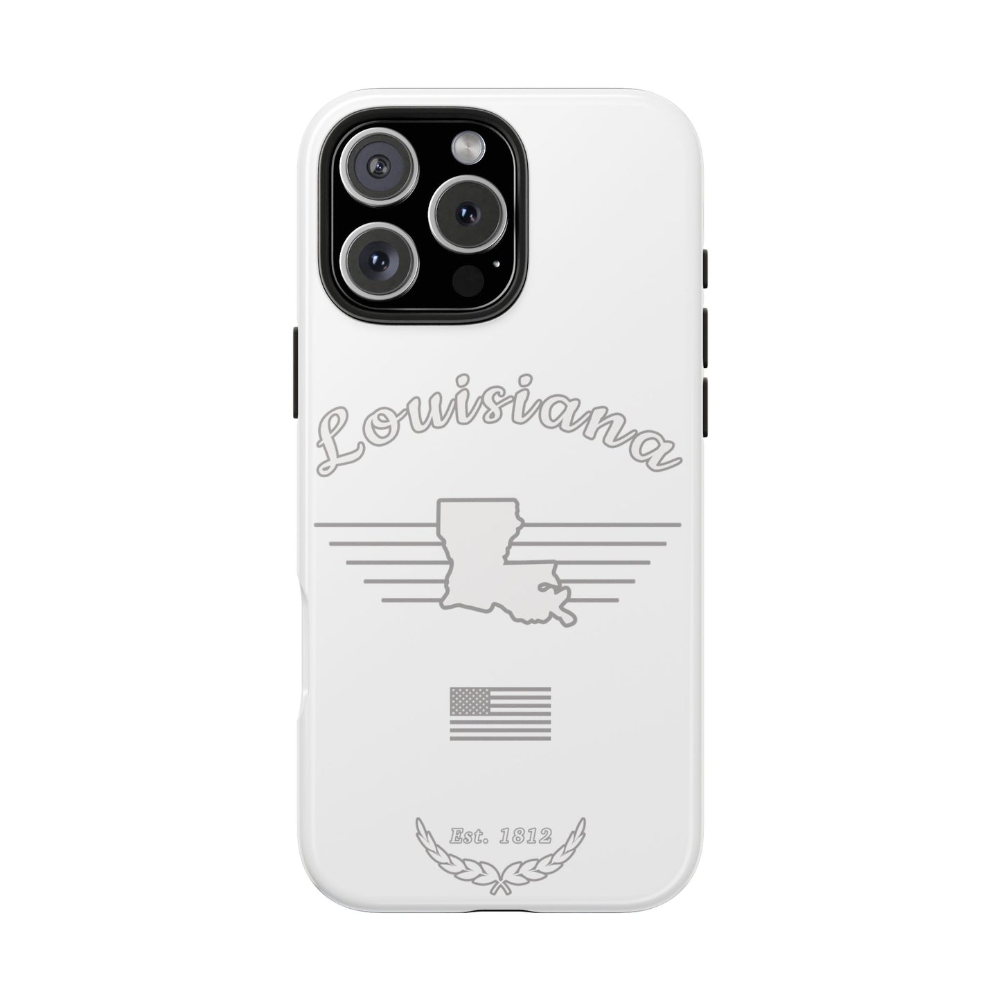 Louisiana "White Out" -  2 Piece Phone Case
