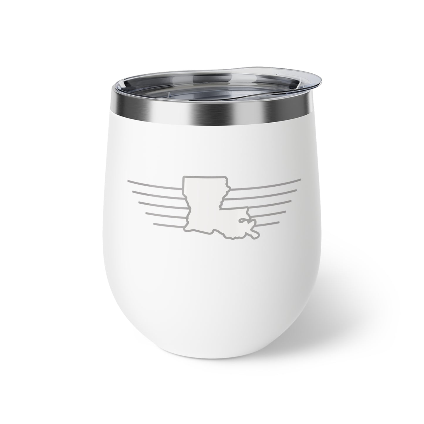 Louisiana "White Out" 12oz Insulated Wine Tumbler