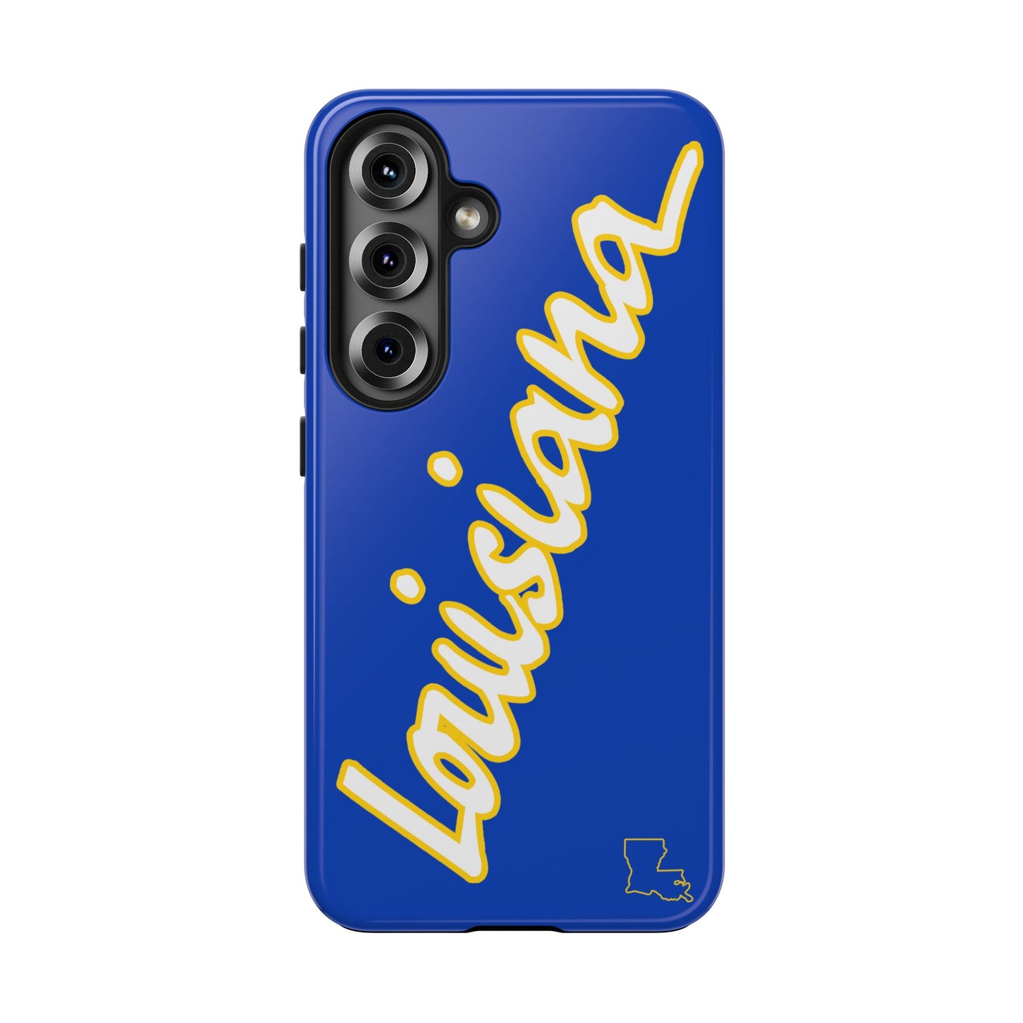 "Louisiana" Blue/Gold 2 Piece Phone Case