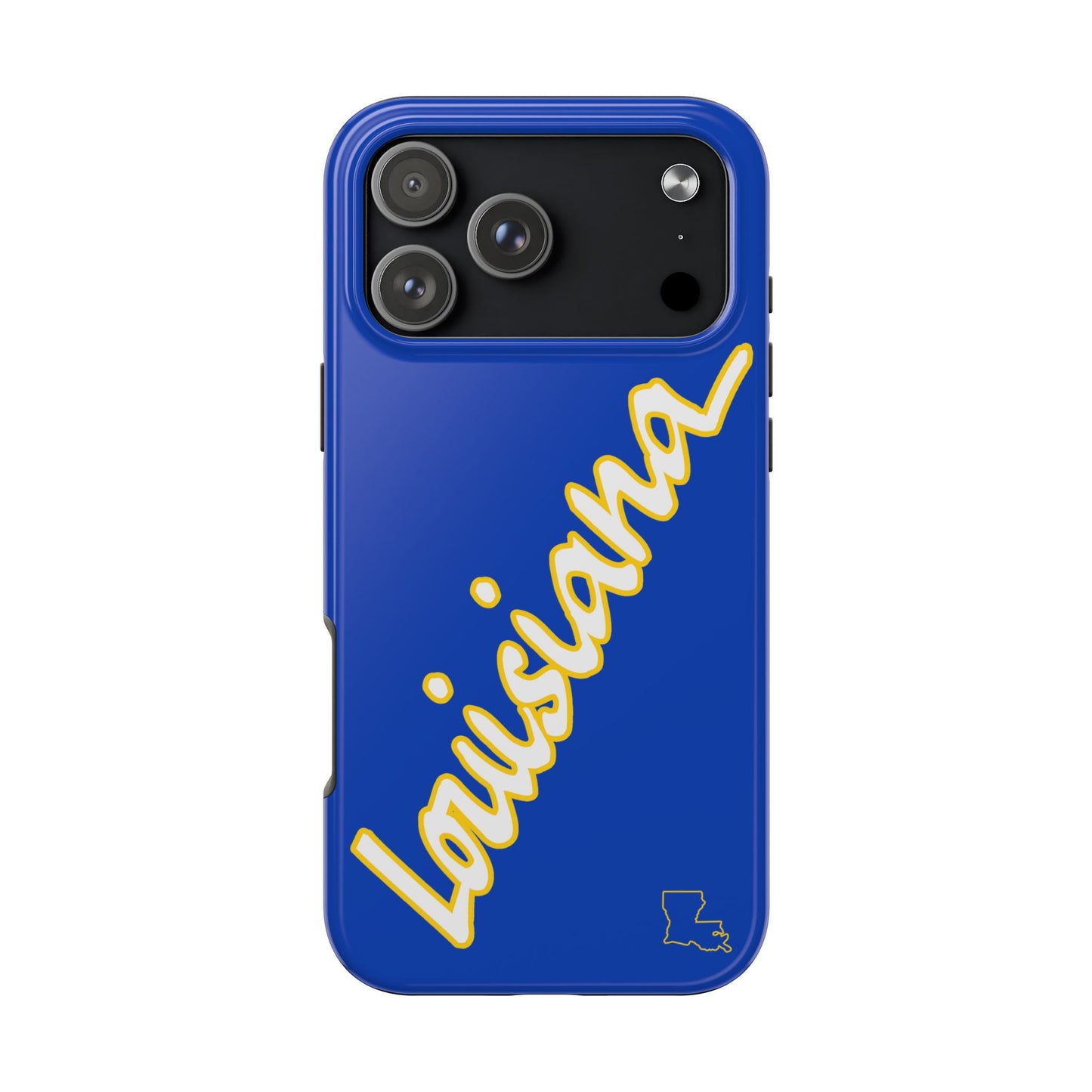 "Louisiana" Blue/Gold 2 Piece Phone Case