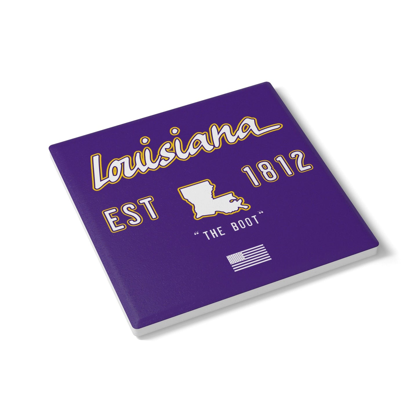 "The Boot" Est. 1812 Ceramic Coaster - Purple