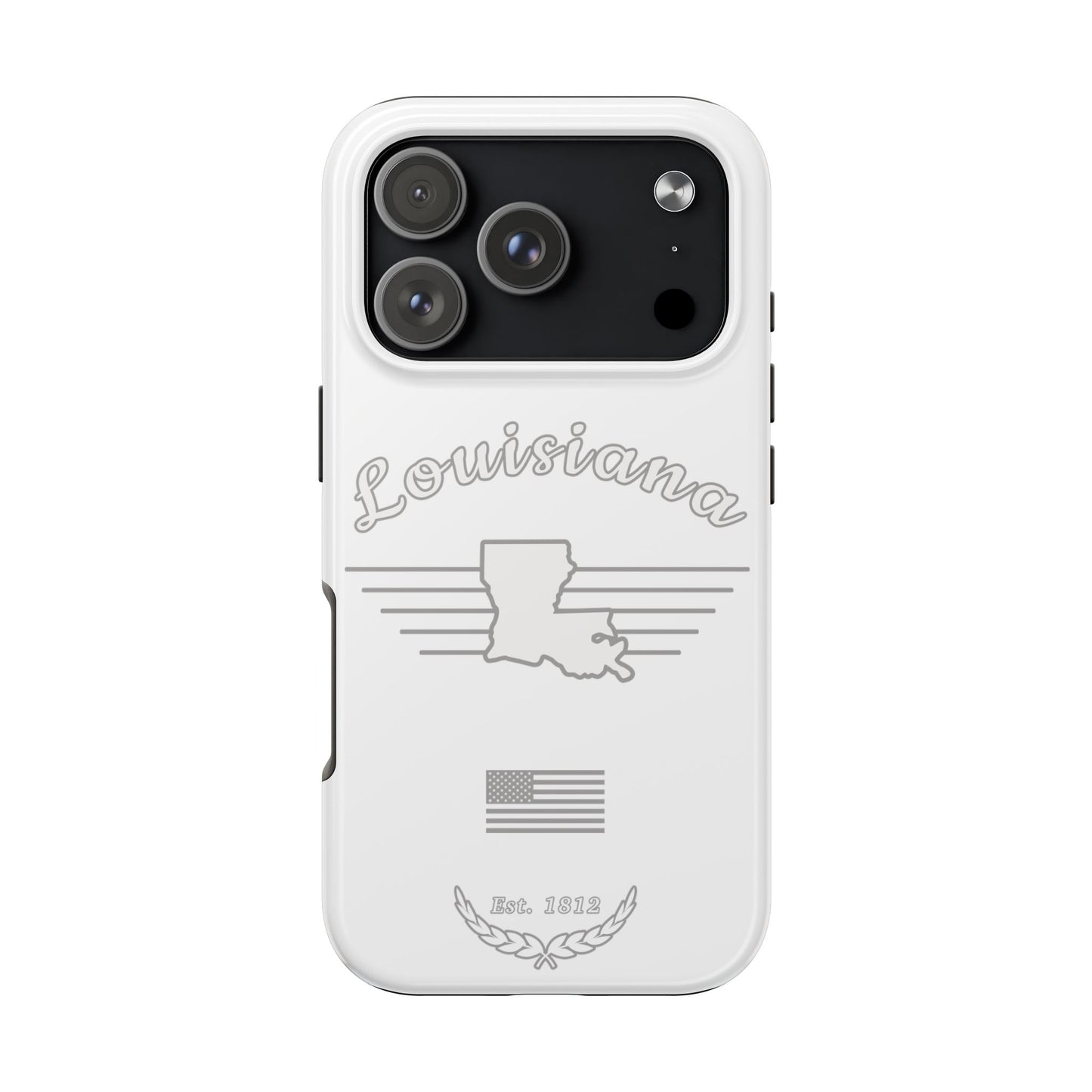 Louisiana "White Out" -  2 Piece Phone Case
