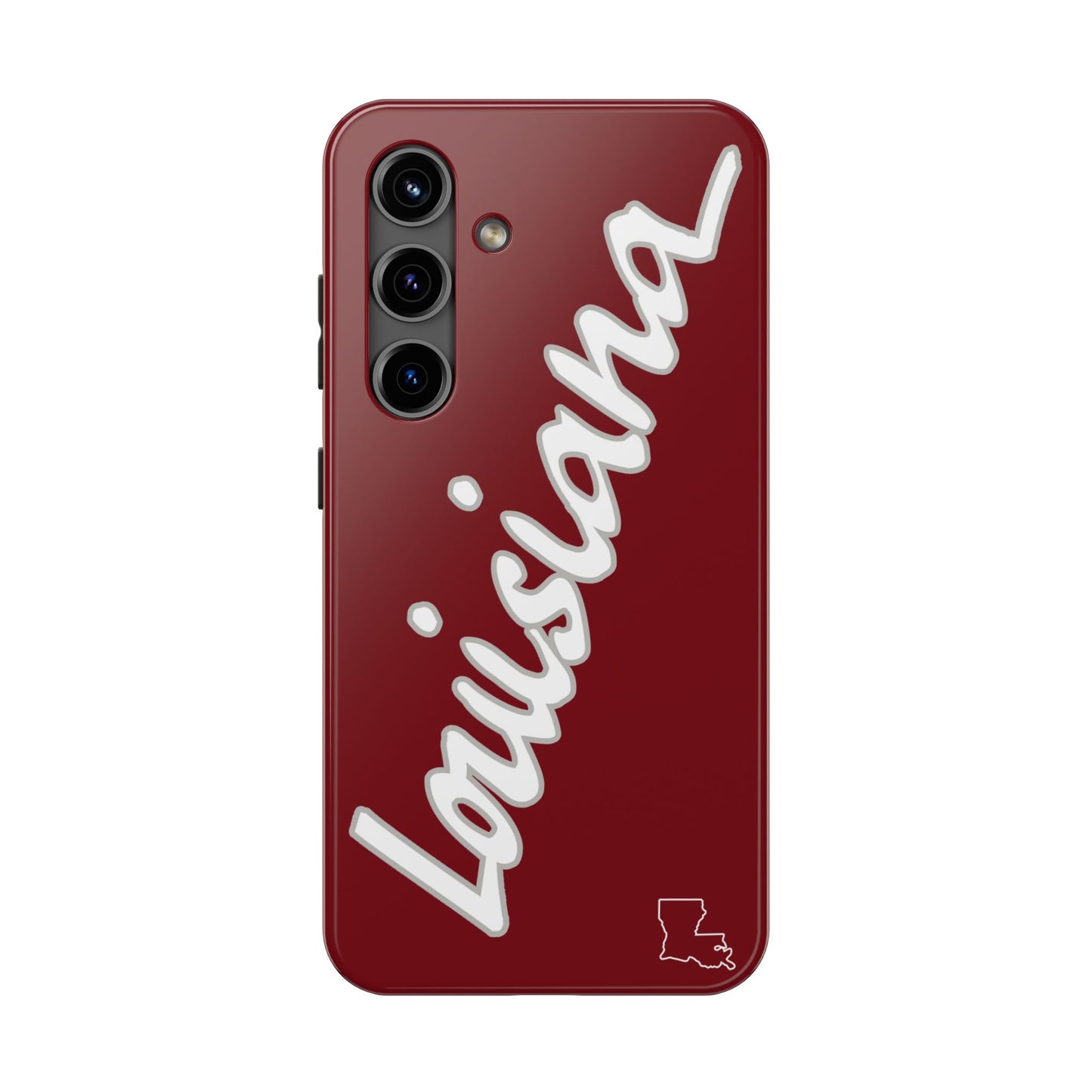 "Louisiana" Maroon/Grey 2 Piece Phone Case