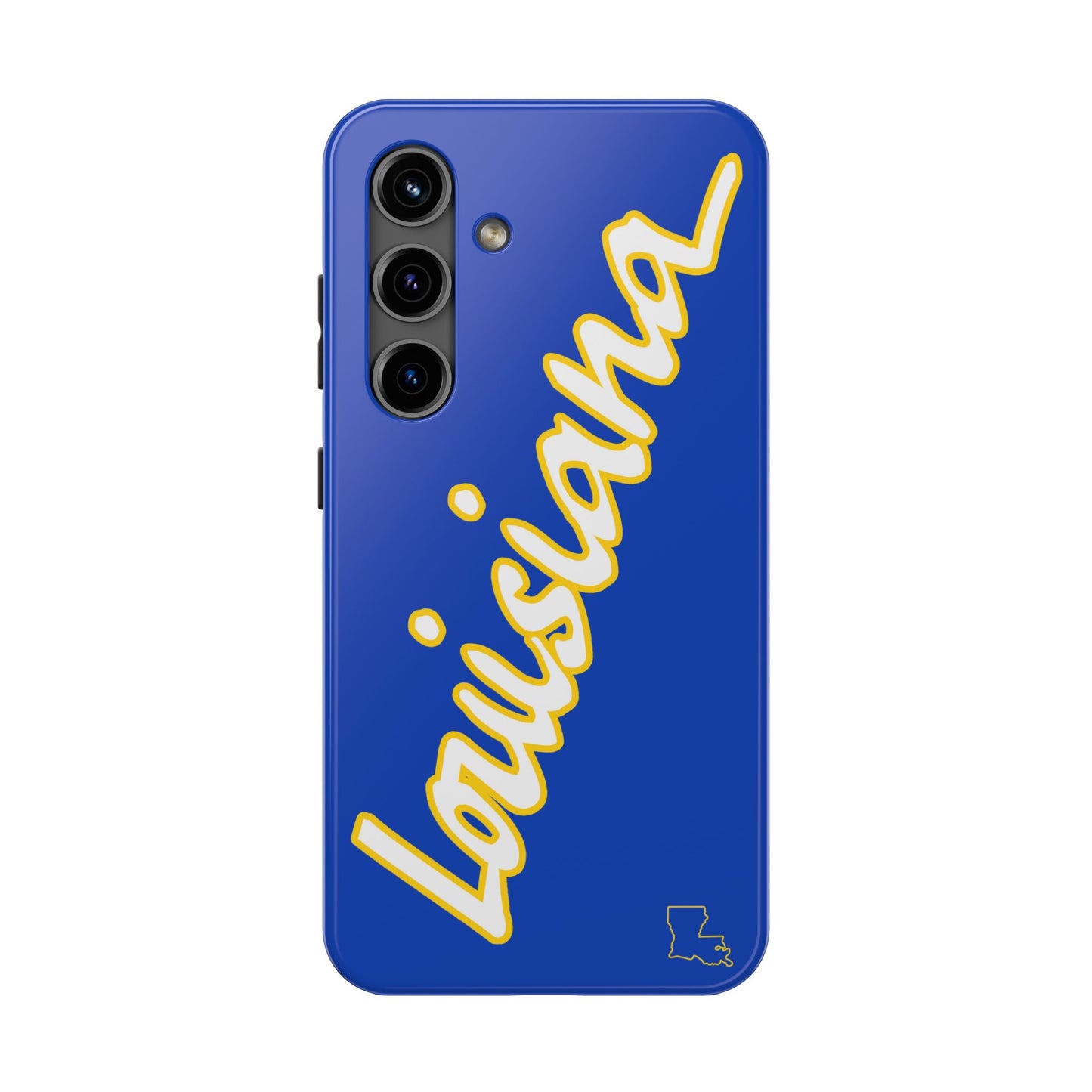 "Louisiana" Blue/Gold 2 Piece Phone Case