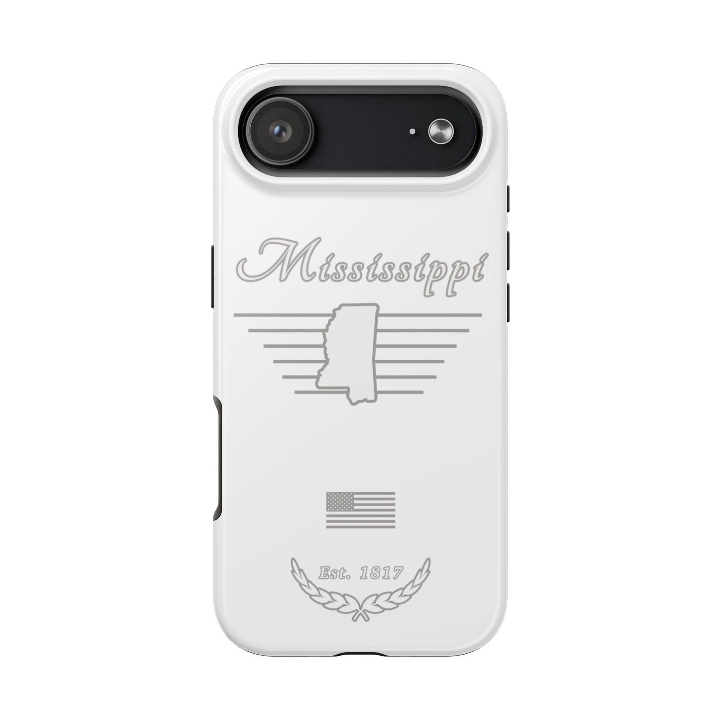 Mississippi "White Out" -  2 Piece Phone Case