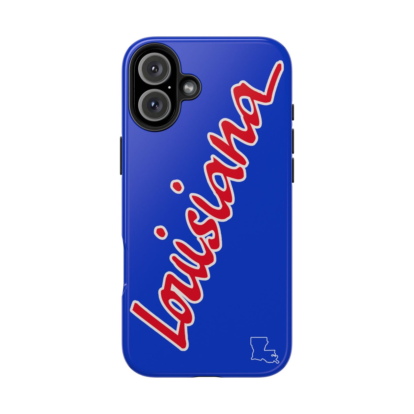 "Louisiana" Royal Blue/Red 2 Piece Phone Case