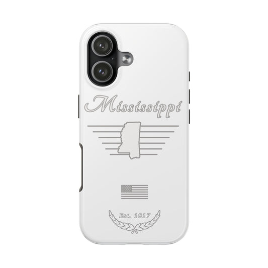 Mississippi "White Out" -  2 Piece Phone Case