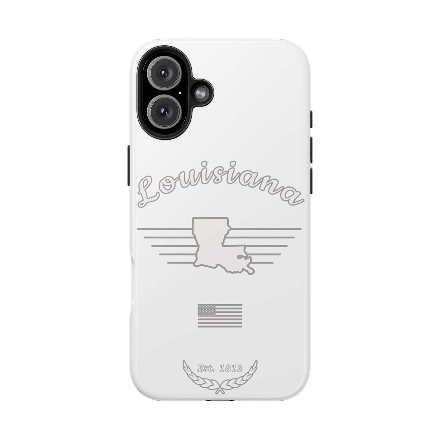 Louisiana "White Out" -  2 Piece Phone Case