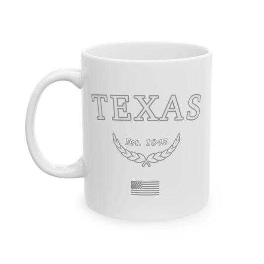 Texas "White Out" -  Ceramic Mug