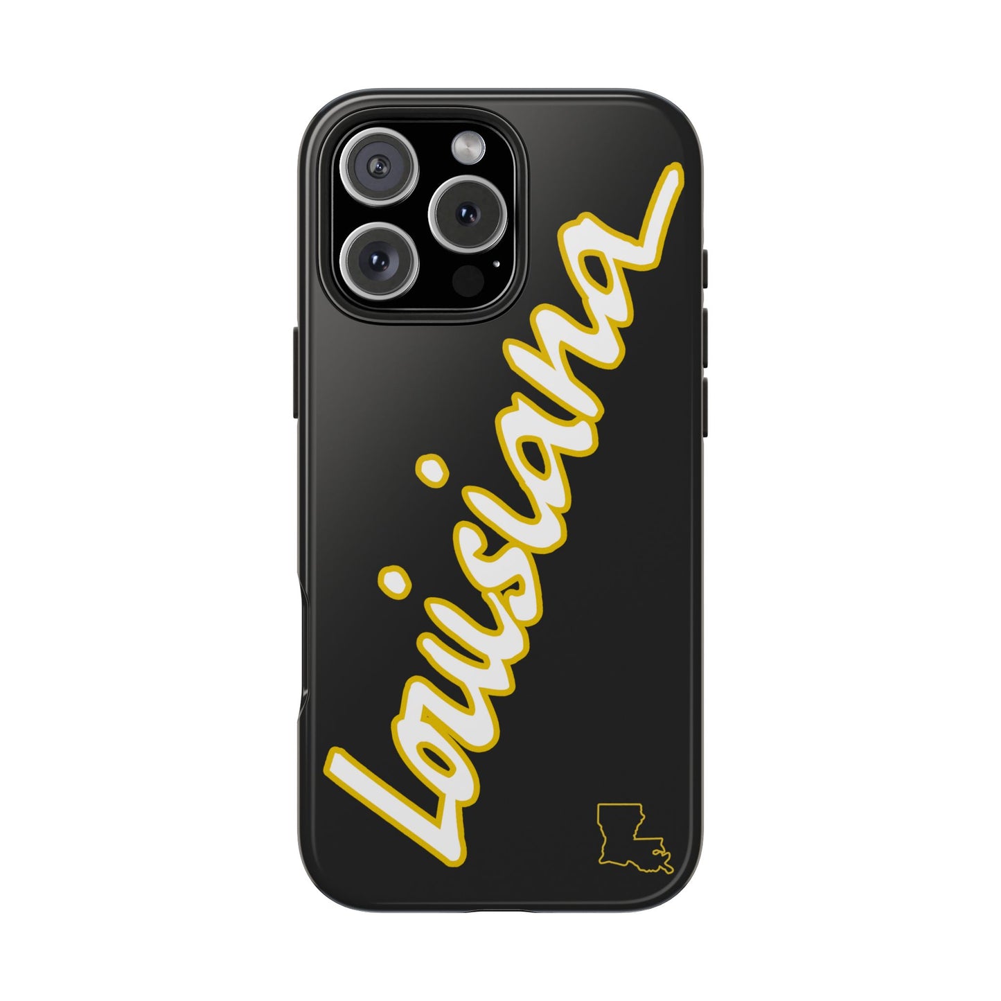 "Louisiana" Black/Gold 2 Piece Phone Case